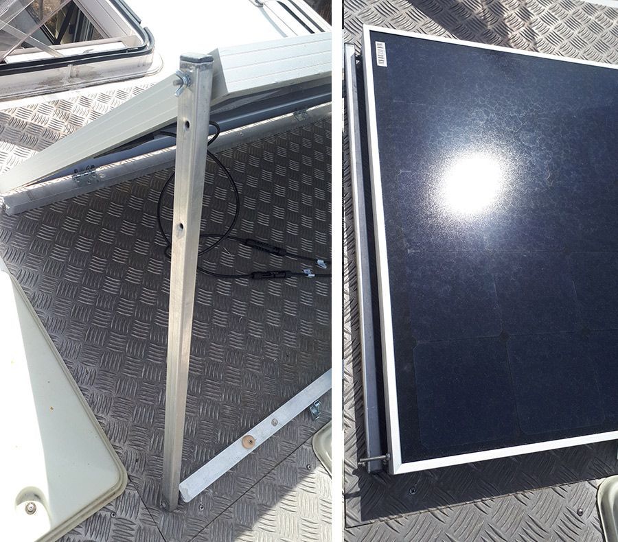 Panneau solaire van contact