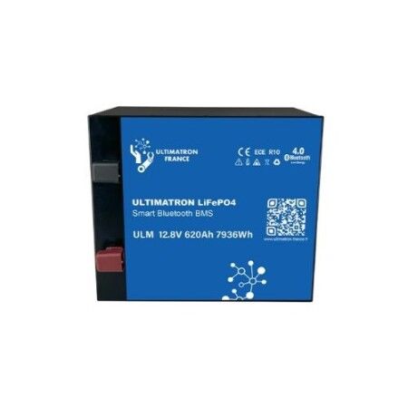 Ultimatron - Batterie Lithium sous si&egrave;ge - 12.8V 620Ah - face
