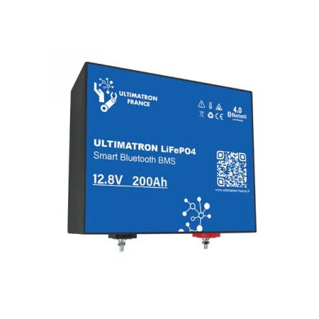 Ultimatron Batterie Lithium sous si&egrave;ge 12.8V 200ah 4